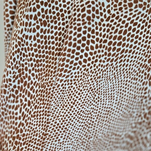 J. McLaughlin Bedford Dress Quarter-zip Mock-neck Spotted Animal Print Large - Picture 7 of 13